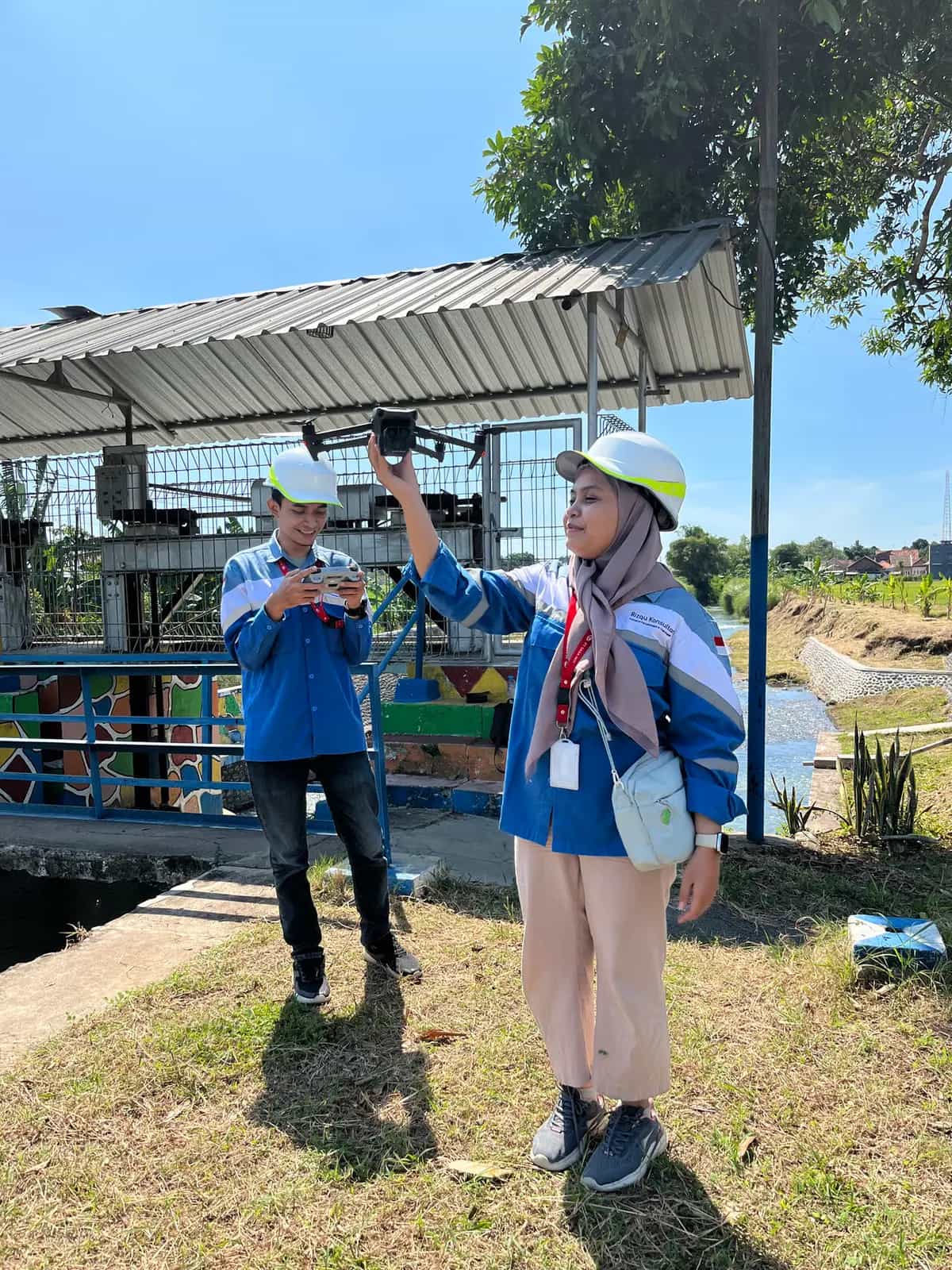 Survei Drone Lokasi Pabrik Gending
